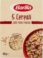 „Barilla 5 Cereali Cereali“ su raudonaisiais ryžiais, pilno grūdo, itališki, 400 g