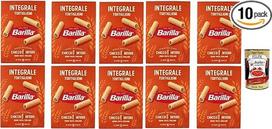 „Barilla Integrale Tortiglioni“ – pilno grūdo kietųjų kviečių makaronai, grioveliais papuošti vamzdeliai, 100 % pilno grūdo, daug ląstelienos – „al dente“ per 11 min., idealiai tinka su pomidorų padažais, „ragù“ ir daržovėmis, 10 x 500 g + „Italian Gourme