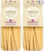 „BioGourmet“ pappardelle su kviečių daigais – plačios ekologiškos makaronų juostelės, skirtos troškiniams ir padažams – su papildomomis maistinėmis medžiagomis | 500 g | Ekologiški ir veganiški (2 vnt. pakuotė)