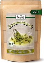 „Biojoy“ ekologiškas malti kardamono grūdai (250 g), žalios kardamono kapsulės (milteliai), kardamono milteliai (Elettaria cardamomum)