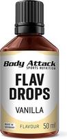 „Body Attack Flav-Drops“, maisto aromatizatorius, be cukraus, be kalorijų, tinka veganams