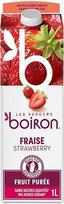 „Boiron“ braškių vaisių tyrė be cukraus, aromatinių medžiagų, dažiklių ir konservantų, puikiai tinka kokteiliams, desertams, kepiniams ir ledams, 1 litras