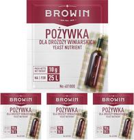 „Browin 401000“ maistinė druska vyno mielėms, universali baltiems, rožiniams ir raudoniesiems vynams, 10 g (4 vnt. pakuotė)
