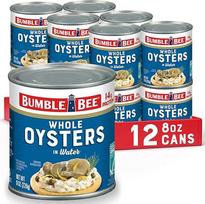 „Bumble Bee“, „Premium Select“, „Fancy Whole Oysters“, 8 oz skardinė (6 vnt. pakuotė), gamintojas „Bumblebee“