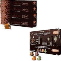 „Caffeluxe“ karšto šokolado kapsulės, suderinamos su „Nespresso“ aparatais – karamelės ir šventinis „Decadence“ skonis – 80 kapsulių