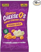 „CheeseO's“ pūstiniai sūrio gabaliukai – marinuoti svogūnai, 10 maišelių po 20 g – „Keto“ užkandžiai – puikiai tinka aperityvui – daug baltymų – mažai angliavandenių – „Keto“/„Keto“ dieta – be glitimo