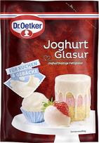 „Dr. Oetker“ jogurto glazūra – suteikia jogurto skonio atspalvį pyragams, tortams, desertams, ledams ar vaisiams