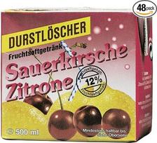 „Durstlöscher“ vyšnių ir citrinų vaisių sulčių gėrimas, 500 ml, 48 vnt. pakuotė