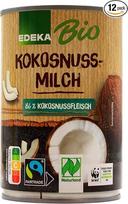 „Edeka Bio“ kokosų pienas, 12 vnt. pakuotė (12 x 400 ml)
