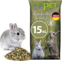 „Eggersmann Uncle Pet Premium“ triušių pašaras be grūdų, 15 kg – triušių pašaras su daržovėmis, žolėmis ir liucerna – skatina virškinimą ir dantų nusidėvėjimą – be grūdų pašaras nykštukiniams triušiams