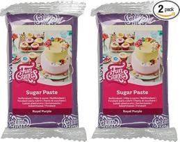 „FunCakes“ „Royal Purple“: lengvai naudojama, lygi, lanksti, minkšta ir elastinga, puikiai tinka tortų dekoravimui, be glitimo, 250 g (2 vnt. pakuotė)