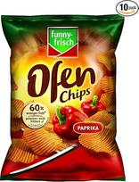 „funny-frisch“ orkaitėje kepti traškučiai su paprika, 10 vnt. pakuotė (10 x 125 g)