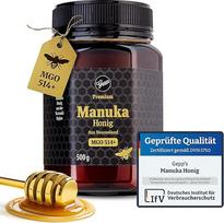„Gepp's Delicatessen“ manukos medus, 500 g, aukšto grynumo (514+ MGO) | Manukos medus iš Taranaki, Naujoji Zelandija | „Superfood Manuka“ – kreminis ir aromatingas | Apdovanotas ir sertifikuotas pagal IfV standartą