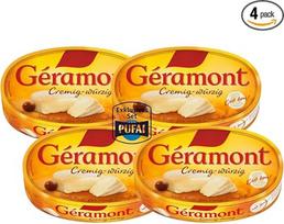 „Géramont“ minkštas sūris „Creamy Spicy“ – 200 g, 4 vnt. pakuotė | Prancūziškas sūris, pagamintas iš karvės pieno | Intensyvus skonis ir švelni tekstūra