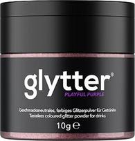„Glytter“ blizgučių milteliai gėrimams (violetiniai) – valgomieji blizgučiai gėrimams ir skysčiams, pvz., likeriams, putojantiems gėrimams, kokteiliams – geriamieji ir beskoniai blizgučių milteliai – blizgučių milteliai, blizgučių dulkės