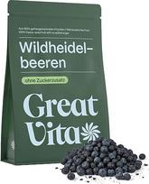 „GreatVita“ laukinės mėlynės, liofilizuotos, 250 g – sveikos, traškios miško mėlynės be pridėto cukraus – liofilizuotos laukinės mėlynės – užkandis ir garnyras