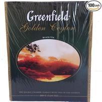 „Greenfield“ juodoji arbata „Golden Ceylon“ – 100 maišelių juodosios arbatos
