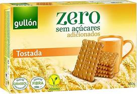 „Gullón Zero Tostada“ sausainiai, 350 g – be pridėto cukraus, traškūs pusryčių sausainiai, ląstelienos šaltinis, veganiški