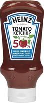 „Heinz“ pomidorų kečupas su mažesniu cukraus ir druskos kiekiu, lankstus, 625 g, 3 vnt.