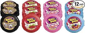 „Hubba Bubba“ kramtomosios gumos ritinėliai: „Cola“, „Strawberry“, „Fancy Fruit“ ir „Triple Mix“ mišinys, 12 ritinėlių