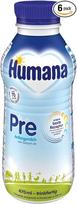 „Humana PRE“ pradinė pieno mišinys, paruoštas gerti, 470 ml butelis (6 vnt. pakuotė)
