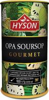 „Hyson“ aromatizuota juodoji arbata su „Anoda“ gabalėliais, 100 g, juodoji arbata su soursopu