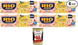 „Italian Gourmet“ rinkinys: tunas alyvuogių aliejuje, 4 x 195 g + nemokama „Italian Gourmet Polpa“ – itališkas tunas su citrina ir juodaisiais pipirais, 12 skardinių po 65 g, skirtas salotoms, makaronams ir užkandžiams, 780 g