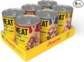 „Josera Meat Lovers Menu“ šunų šlapio maisto rinkinys – visavertis maistas be grūdų su dideliu mėsos kiekiu, 6 x 400 g