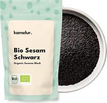 „Kamelur“ ekologiškos juodosios sezamo sėklos (500 g) – neskrudintos sezamo sėklos be priedų