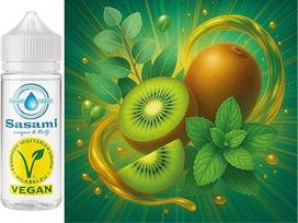 „Kiwi Eucalyptus Fresh“ – kivių, eukalipto ir mėtų aromato koncentratas – veganiškas – „Sasami“ – 10 ml