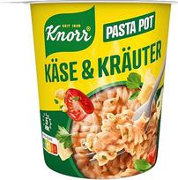 „Knorr“ sūrio ir žolelių makaronų indelis, skanūs greitojo paruošimo makaronai, 59 g