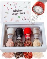 „Kotányi Kitchen Essentials“ prieskonių malūnėlių rinkinys, dovana suaugusiesiems su druska, pipirais, čili ir česnako milteliais, Tėvo dienos dovana tėčiui