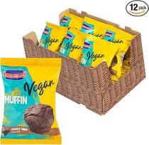 „KuchenMeister“ šokoladiniai veganiški „Double Choc“ keksai, 75 g, 12 vnt. pakuotė. Atskirai supakuoti šokoladiniai keksai – puikus užkandis kelionėje (12 x 75 g)