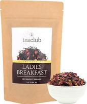 „Ladies Breakfast“ juodoji arbata su rožių žiedlapiais (palaidi), 100 g, juodoji arbata su rožių žiedlapiais, rafinuota be aromatinių priedų, „Rose Tea TeaClub“ juodoji arbata