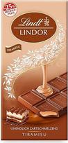 „Lindt“ šokoladas | „LINDOR“ batonėlis „Tiramisu“, akcija | 100 g | Pieninis šokoladas su švelniai tirpstančiu maskarponės ir kavos įdaru | Šokoladinė dovana | Šokoladinė dovana