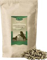 „Lyra Horse®“ 5 kg linų sėklų pyragėliai – be grūdų pagaminti arklių užkandžiai iš saulėgrąžų pluošto ir linų sėklų pyragėlių; subalansuotas maistinių medžiagų šaltinis; užkandžiai, skirti visiems arkliams; turtingi ląsteliena