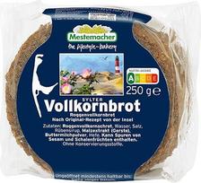 „Mestemacher“ „Sylter“ viso grūdo duona, „Nurti“ A reitingas, be konservantų, rugių viso grūdo duona pagal autentišką „Sylter“ receptūrą, apvali ir supjaustyta, 8 riekelės, 250 g
