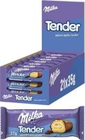 „Milka Tender Milk“ – biskvitinis ritinėlis su švelniu pieno kremo įdaru, apvilktas Alpių pieno šokoladu – 21 x 35 g