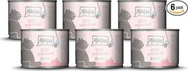 „MjAMjAM Kitten Premium“ šlapias kačių maistas, sultinga vištiena su lašišų aliejumi, be grūdų ir su dideliu mėsos kiekiu, 6 vnt. pakuotė (6 x 200 g)