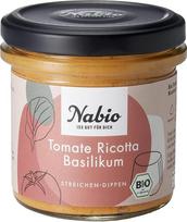 „Nabio“ Viduržemio jūros regiono užtepėlė su pomidorais, rikota ir bazilikais, 1 vnt. po 135 g
