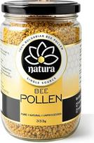 „Natura Premium“ bičių žiedadulkės, 333 g – 100 % bulgarų kilmės ir neapdorotos – supermaistas, tinkamas dėti į javainius, jogurtą ir kokteilius – natūralus baltymų, vitamino E ir folio rūgšties šaltinis