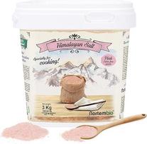 „Nortembio“ rausvoji Himalajų druska, 3 kg, ypač smulkių grūdelių (0,5–1 mm), 100 % natūrali druska, turtinga mineralais, skirta sveikam maisto gaminimui, nerafinuota, be konservantų, iš Pandžabo, Pakistano