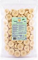 „nut&me“ liofilizuoti bananai, 500 g – 100 % bananų, džiovinti vaisiai, be pridėto cukraus ir priedų, be glitimo, veganiški – maišelis su užtrauktuku