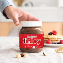 „Nutella“ stiklainis su asmeniniu užrašu – jūsų „Nutella“ dovana su vardu ir akcentu pusryčių stalui, stiklainis su asmenine etikete („Party“ – 450 g)