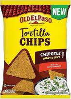 „Old El Paso“ tortiljų traškučiai „Chipotle Smoky & Spicy“ – iš kukurūzų pagaminti nachos traškučiai su čipotle čili skoniu – be glitimo – 1 x 170 g
