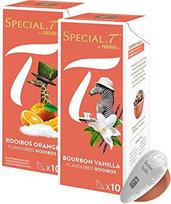 „Original Special T“ – „Rooibos“ kolekcija – 20 kapsulių, skirtų „Nestlé“ arbatos aparatams – Užsisakykite čia – Rūšys / Asortimentas / Mišinys: „Rooibos Bourbon Vanilla“ ir „Rooibos Orange“