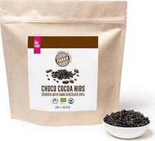 „PAKKA“ ekologiški „Fairtrade“ šokolado kakavos pupelės, 1 kg, ekologiškas ir sąžiningos prekybos šokoladas, kakavos pupelių gabaliukai, pagaminti ir supakuoti tiesiogiai gamintojo Kolumbijoje, tinkami veganams, 1000 g (1 pakuotė)