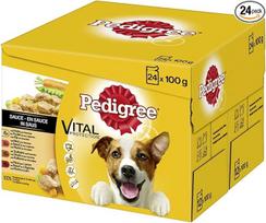 „Pedigree Adult“ šlapias šunų maistas suaugusiems šunims maišeliuose – įvairių rūšių, 2 x 24 x 100 g