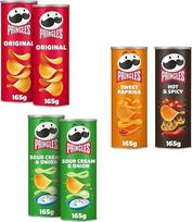 „Pringles Party Mix“ (6 x 165 g) – „Pringles Original“, „Sour Cream & Onion“, „Hot & Spicy“, „Sweet Peppers“ – nepakartojamas klasikinis užkandis patogioje skardinėje – Atidaryk. Žaisk. Valgyk.