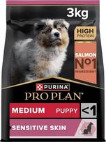 „PRO PLAN“ sausas šunų ėdalas „Medium Puppy Sensitive Skin“ su lašiša, 3 kg